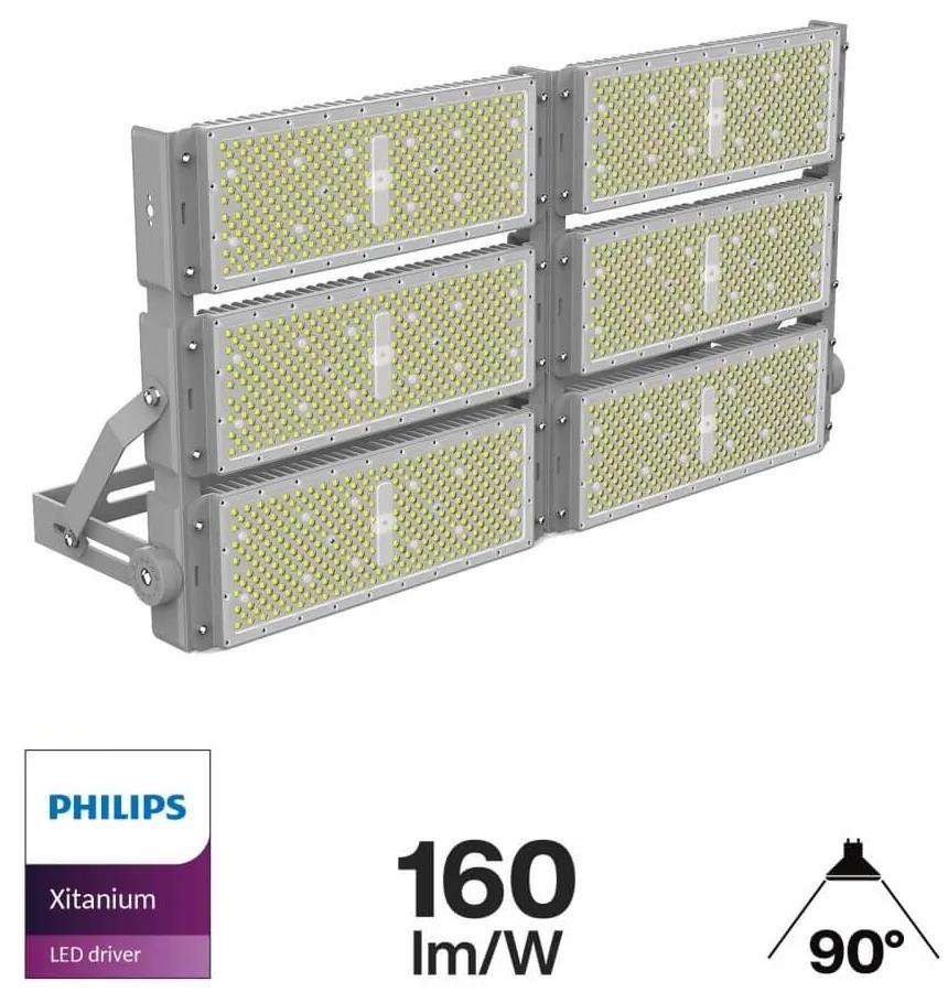 Faro Modulare LED 1.200W 90° 160lm/W - PHILIPS Xitanium Colore  Bianco Naturale 4.000K