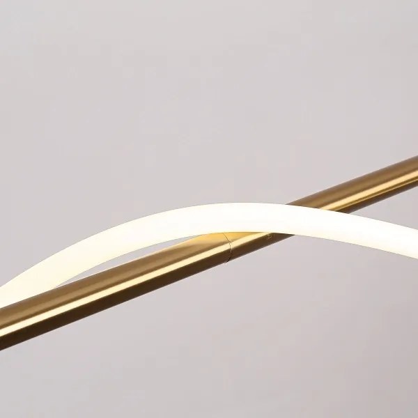 Lampadario sospeso su cavo LED MELECA LED/24W/230V 3000/4000/6000K 100 cm dorato