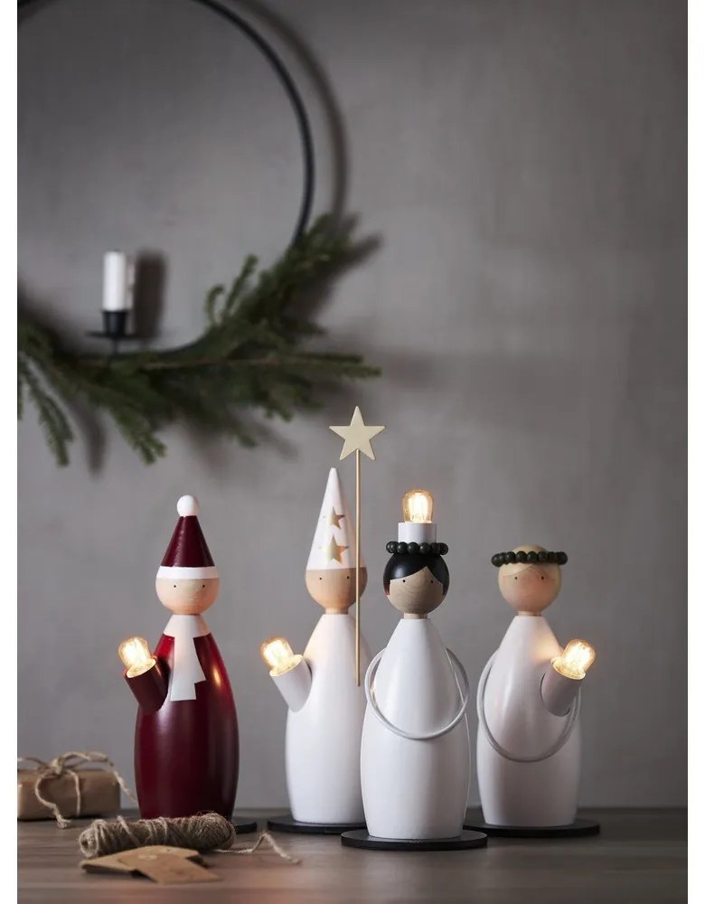 Decorazione luminosa bianca con motivo natalizio ø 12 cm Lucia Classic - Star Trading