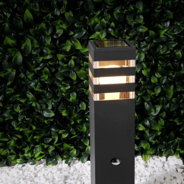 Lampada da esterno con sensore TEKSAS 1xE27/12W/230V IP44 44 cm antracite
