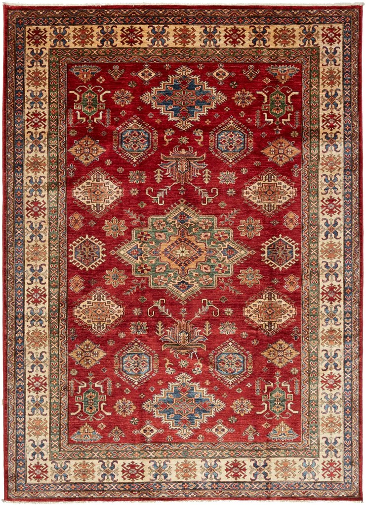 Kazak Tappeto 210 x 290 Rosa (Pakistan) Annodato A Mano