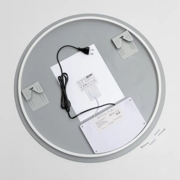 Brilagi - Specchio LED dimmerabile con funzione antiappannamento e retroilluminazione DEMI PRO LED/20W/230V Ø 60 cm IP44