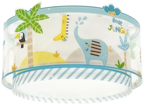 Dalber 76116 - Plafoniera per bambini JUNGLE 2xE27/15W/230V