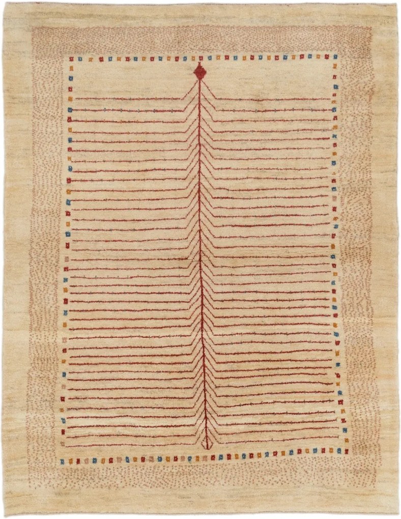 Gabbeh Tappeto 190x150 (Iran) Annodato A Mano