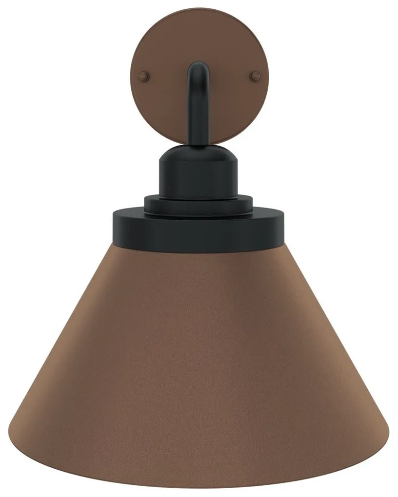 Applique E27 Corten Mattone IP54 per Esterni - Serie FOCUS