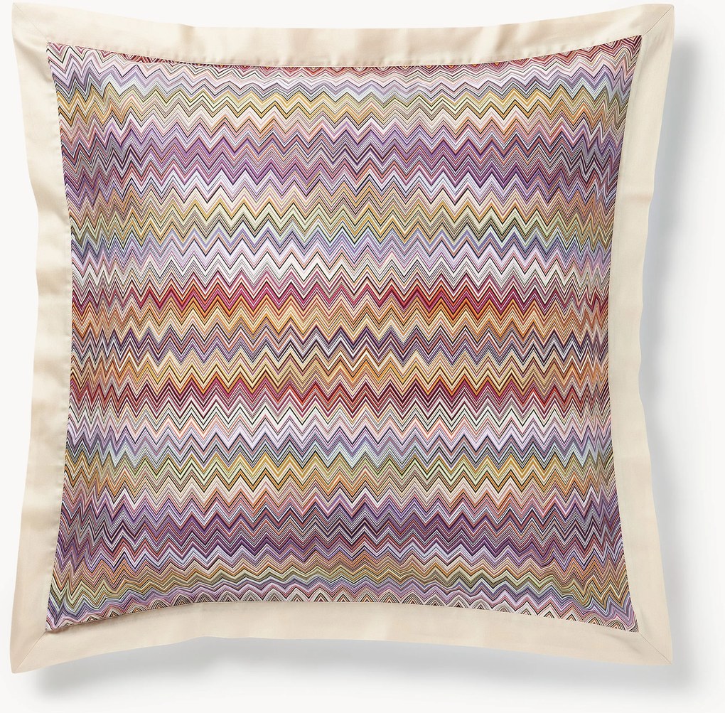 Set di 2 federe in cotone con motivo a zig-zag John Re