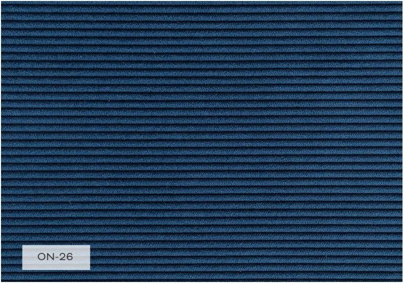 Poltrona in velluto a coste blu scuro Lofty Lilly - Miuform