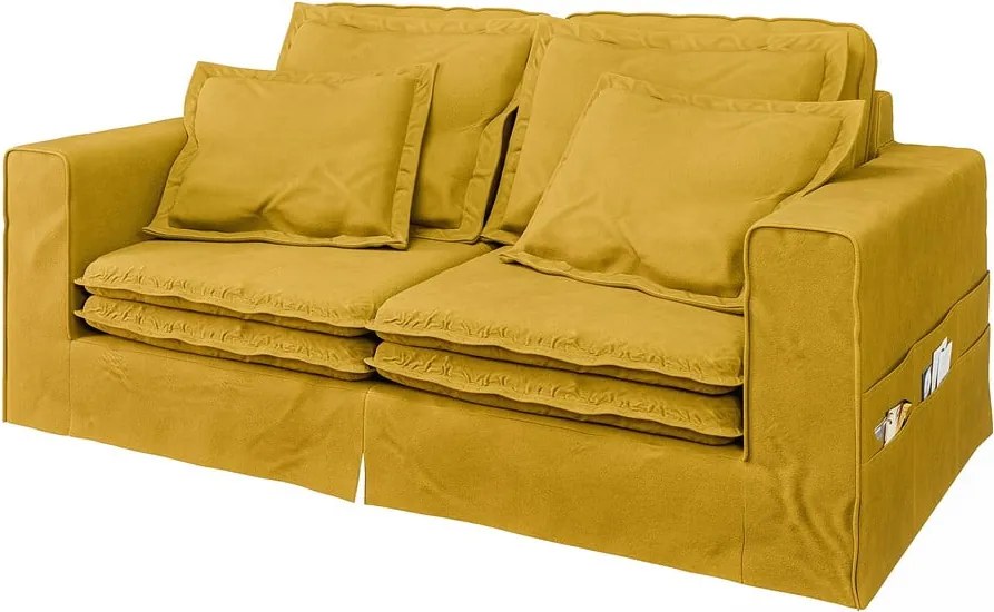 Divano giallo 196 cm Nora – Ropez