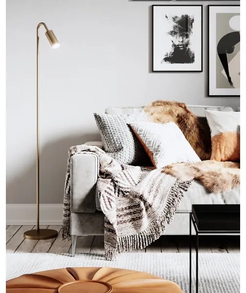 ByRydens 4100950-6503 - Lampada da terra CURVE 1xGU10/7W/230V dorata