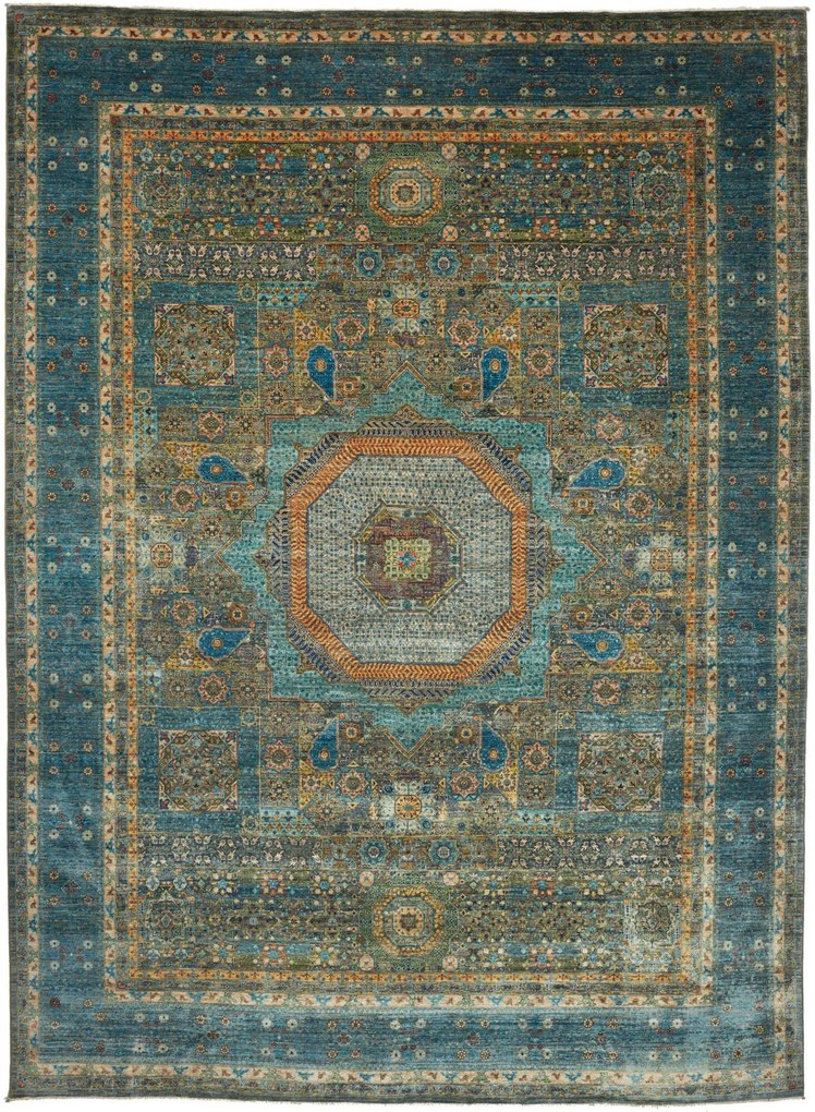 Mamluk Tappeto orientale 370x270 (Pakistan) Annodato A Mano