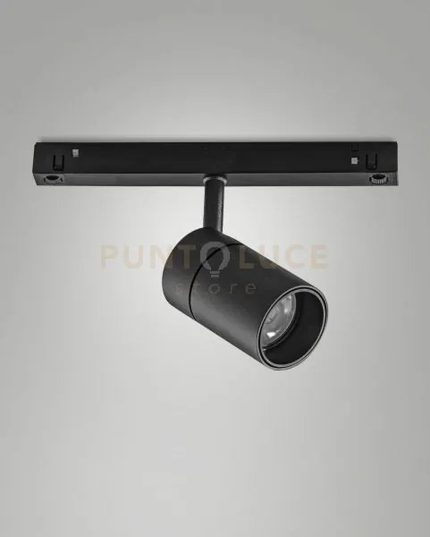 Ermes spot 48v nero 2700k 770lm 10w 32° on/off per sistema binario