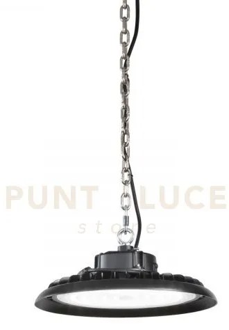 Lampada led high-bay avatar nera 200w 30000lm 4000k ip65 34,7x15,3cm