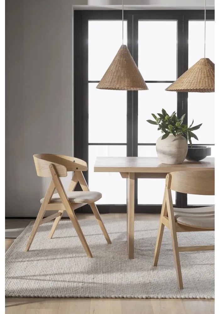 Set di 2 sedie da pranzo in colore naturale Waterton - Rowico
