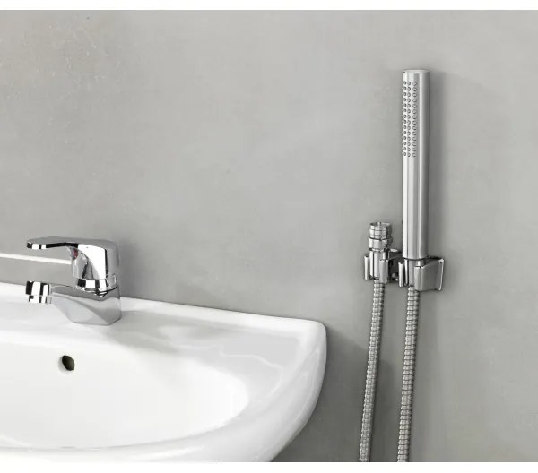 WENKO 81340100 - Doccia DUO 170 x 2,7 cm cromo lucido/argento/grigio