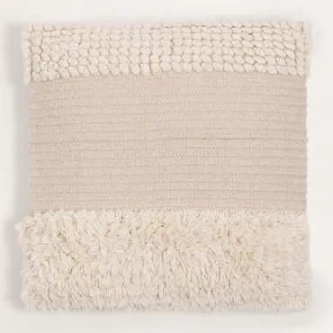 Cuscino quadrato in cotone (50x50 cm) Pivit Beige Lino - Sklum