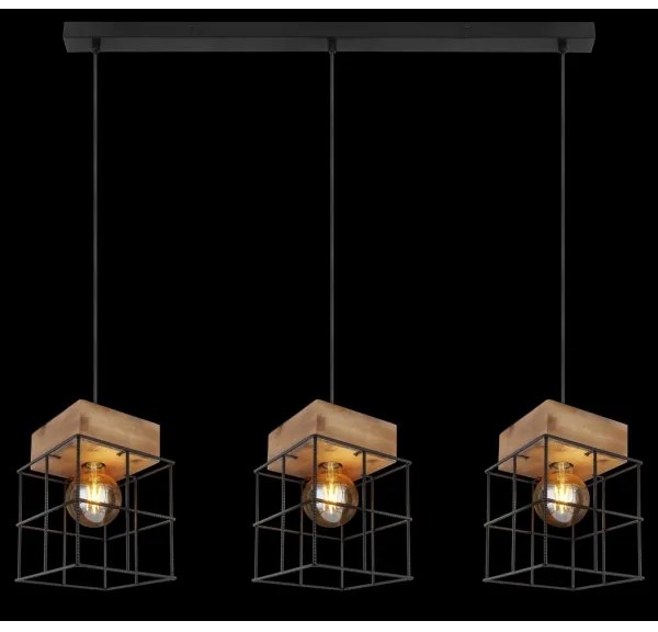 Globo 15530-3H - Lampadario su filo MERRIL 3xE27/60W/230V