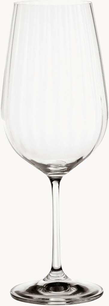 Set di 12 bicchieri da vino rosso in cristallo Waterfall