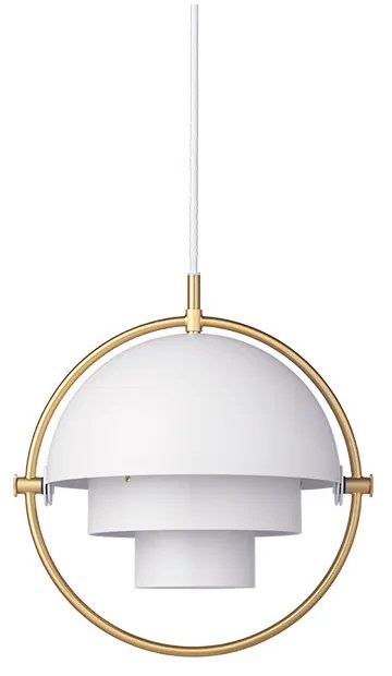 GUBI - Multi-Lite Lampada a Sospensione S Ottone/Bianco GUBI