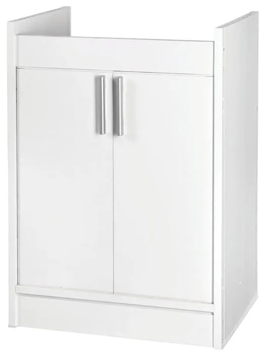 Mobile lavanderia Ada 2 ante in pvc bianco ottico ral_9016 P 50 x L 60 x H 84 cm