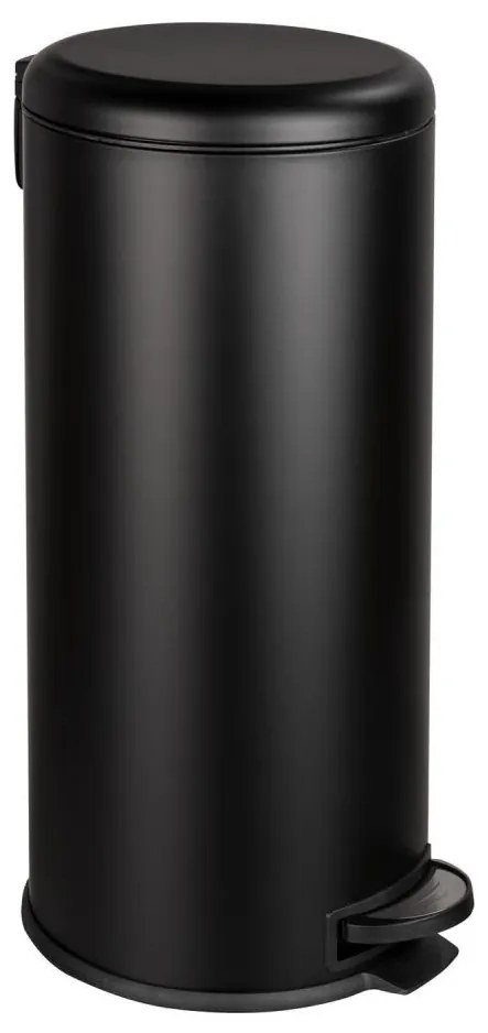 WENKO 54915100 - Cestino LEMAN 30,5x64 cm nero