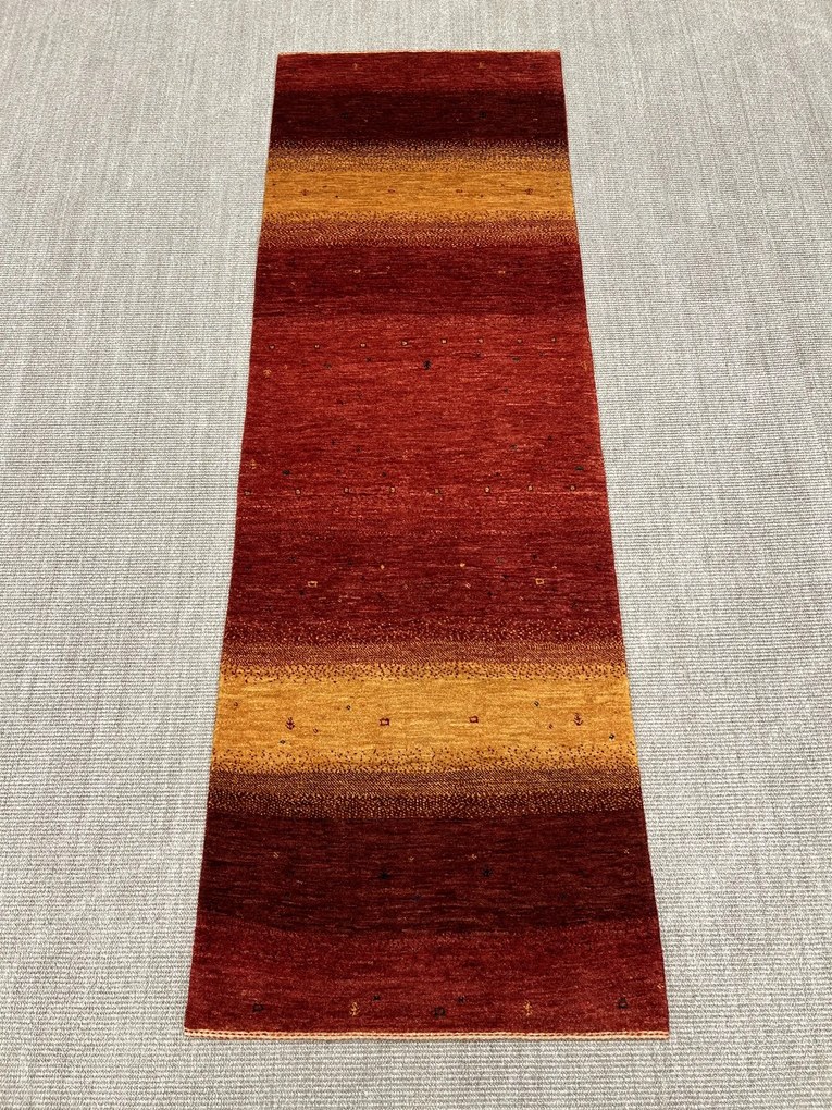 Loribaft Tappeto 80 x 230 Giallo (Iran) Annodato A Mano