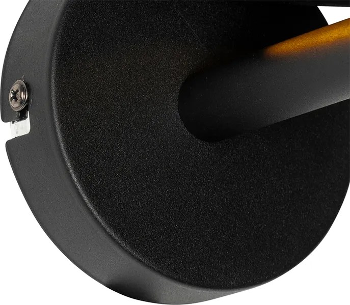 Applique moderna nera con oro - VT 1