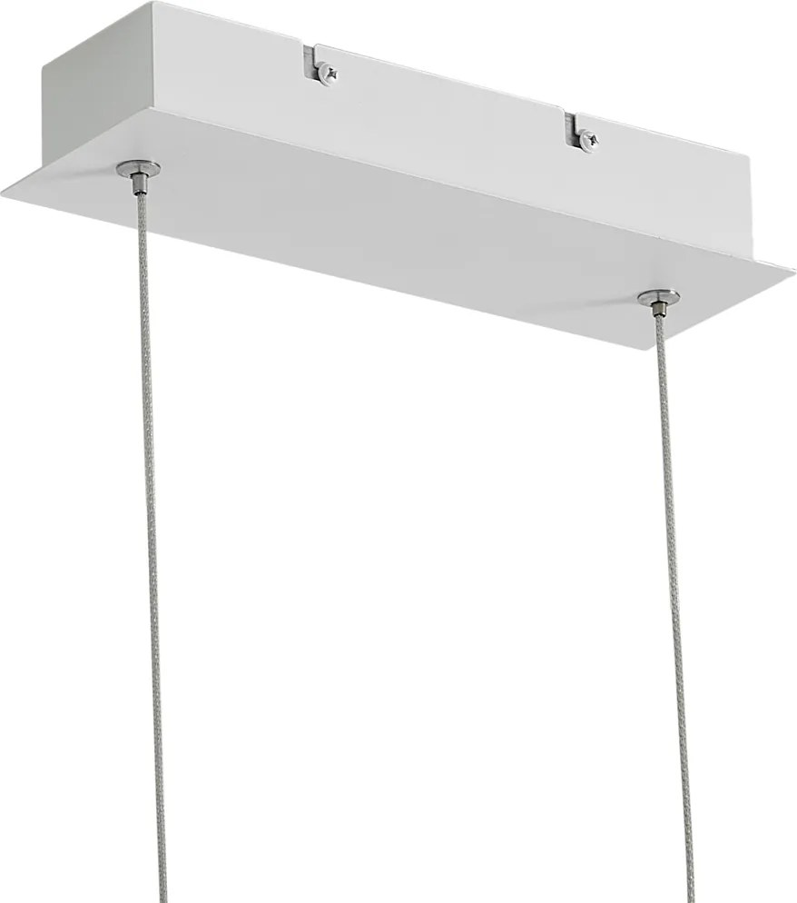 Lampada a sospensione bianca con LED dimmerabile a 3 livelli 2700-4000K con dip switch - Keane