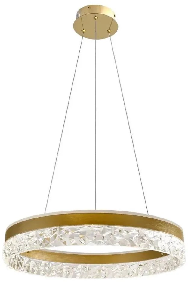 Lampadario LED a cavo FROZI LED/32W/230V Ø 50 cm oro