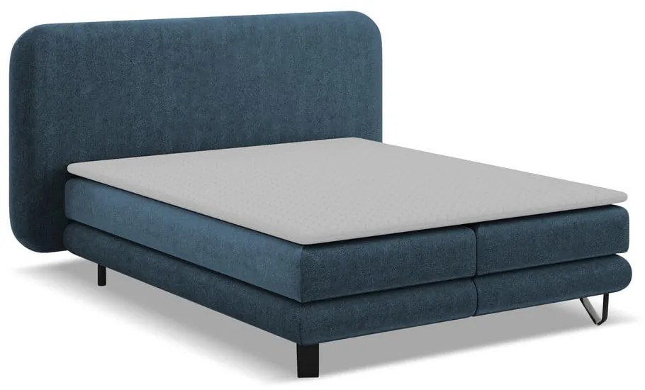 Letto boxspring blu 180x200 cm Ilima - Makamii