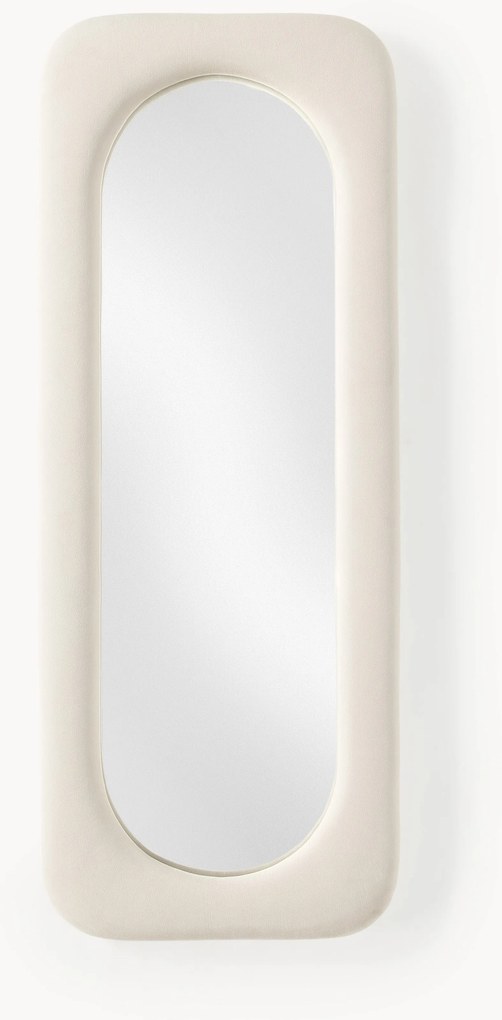 Specchio da parete con cornice in velluto Zola