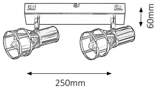 Rabalux 5959 - Faretto ARIA 2xE14/15W