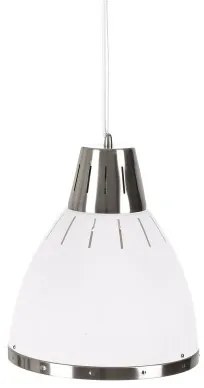 Lampadario Metallo Bianco 30 x 30 x 35 cm industriale