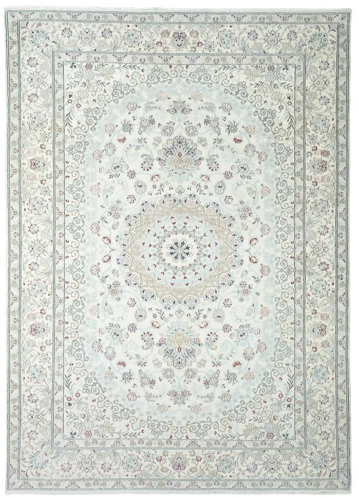 Nain Tappeto persiano 210 x 290 Beige (Iran) Annodato A Mano