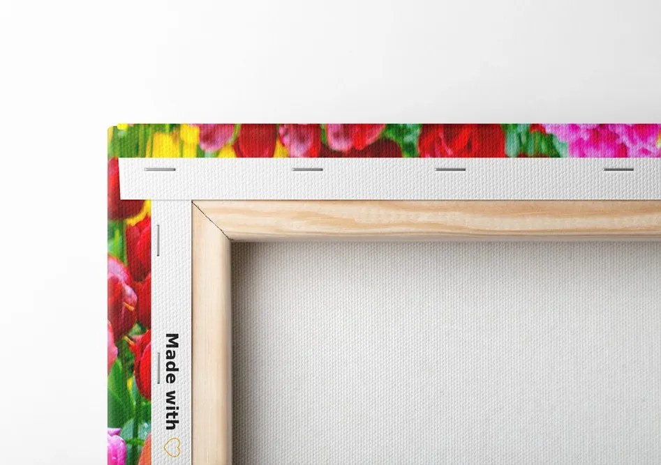 Stampa su tela – Giardino pieno di tulipani