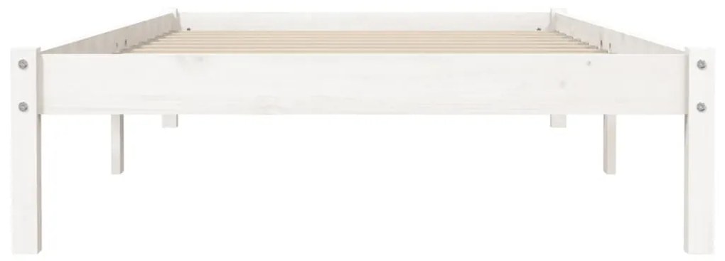 Giroletto bianco 100x200 cm in legno massello di pino