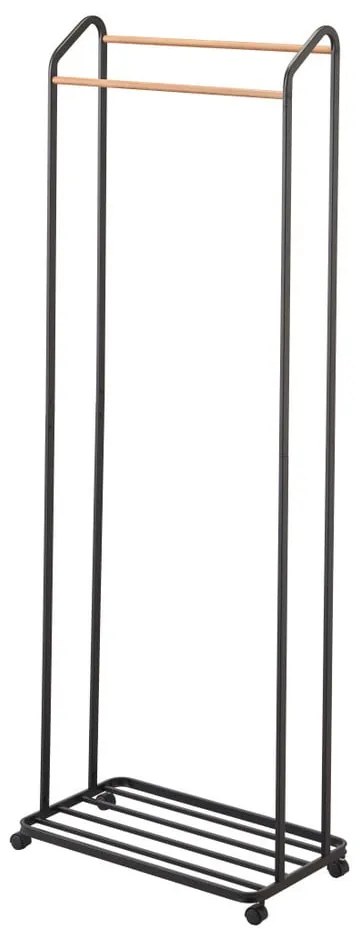 Appendiabiti nero in metallo con ruote Tower - YAMAZAKI