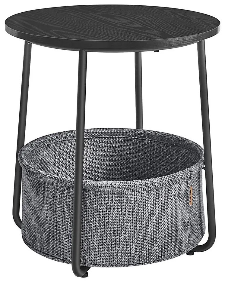 Tavolino d'appoggio NOIRA nero/grigio