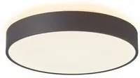 Plafoniera tonda LED 42W MENKAR 400 CCT 3000K 4000K lampada soffitto parete luce interni 3200lm 40cm 230V COLORE NERO