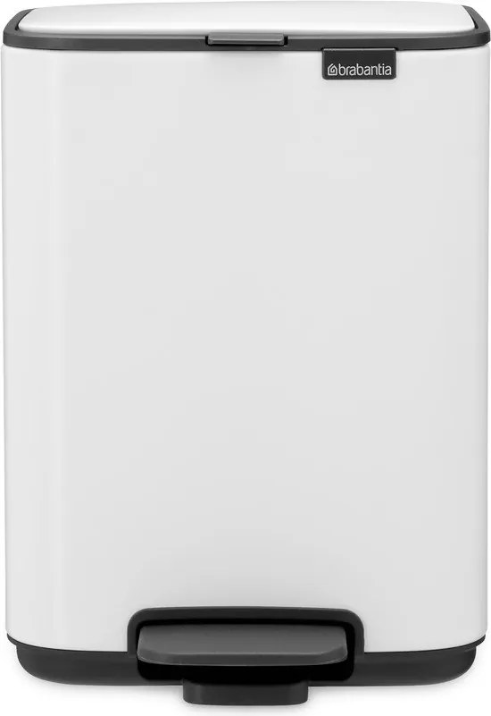 Cestino per la spazzatura bianco in acciaio con pedale 4 l Bo – Brabantia