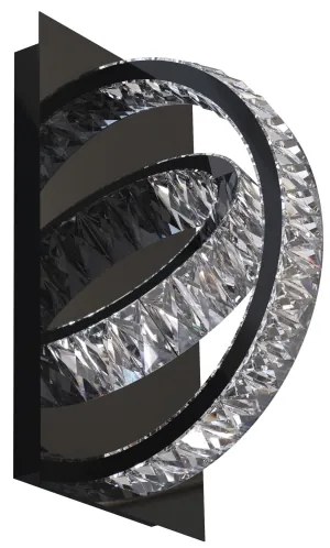 Zuma Line MX3274-2-3BCT-LED Lampada da parete TULA LED 18W 230V 2700-6000K nera