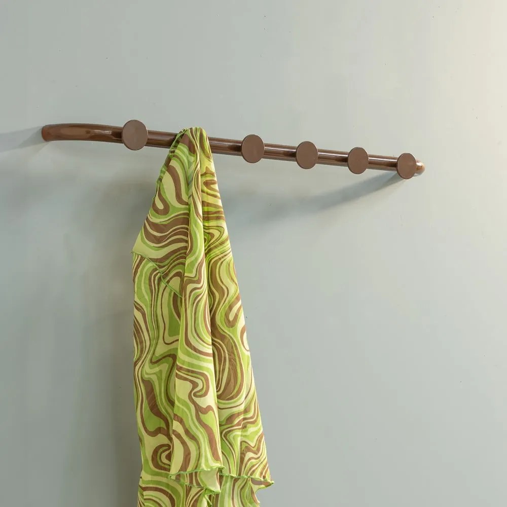 Attaccapanni da parete marrone scuro in metallo 75 cm Retro – Spinder Design