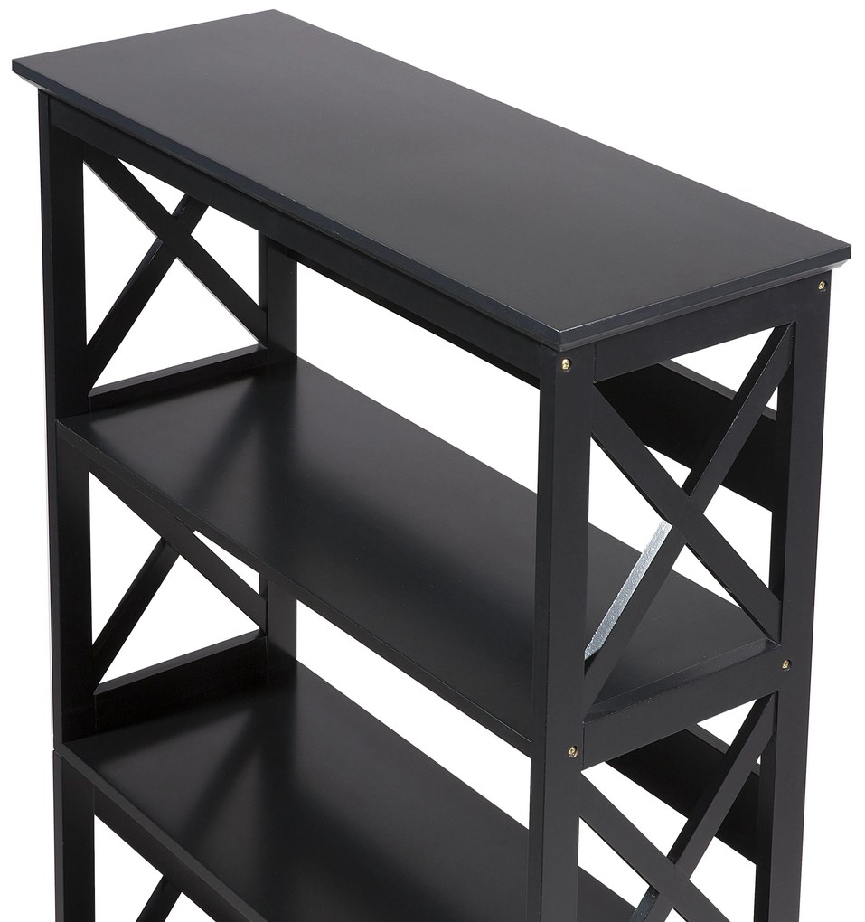 Set di mobili da ufficio legno chiaro e nero FOSTER/CALVIN Beliani