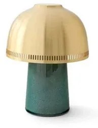 Raku Portatile SH8 Lampada da Tavolo Blu Verde/Ottone - &Tradition