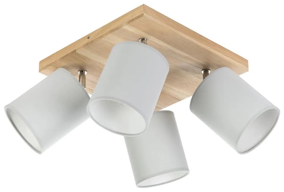 Spot-Light DO56845474 - Lampada da soffitto APRILLIA 4xE27/25W/230V pino