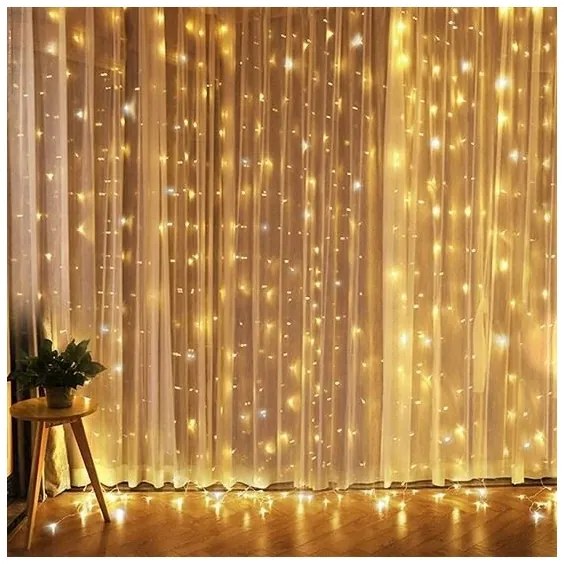 Sospensione natalizia a LED 300xLED/3xAA