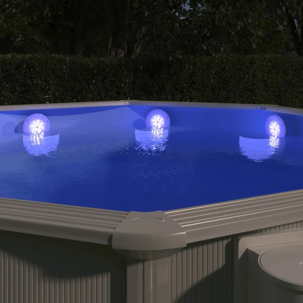 Luce Led Galleggiante E Subacquea Con Telecomando Multicolore /