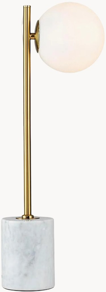 Lampada da tavolo con base in marmo Halen