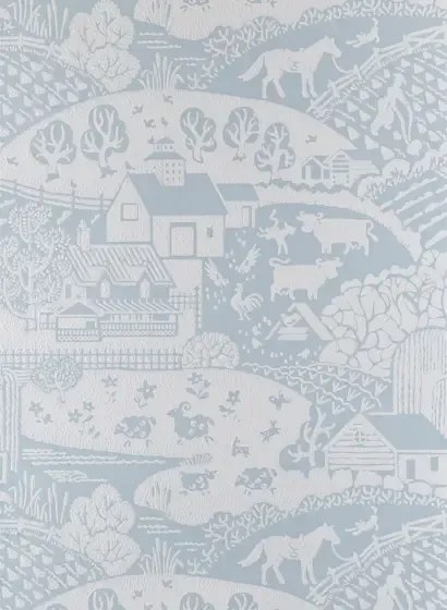 Farrow & Ball Carta da parati Gable - Parma Gray/ Dimpse