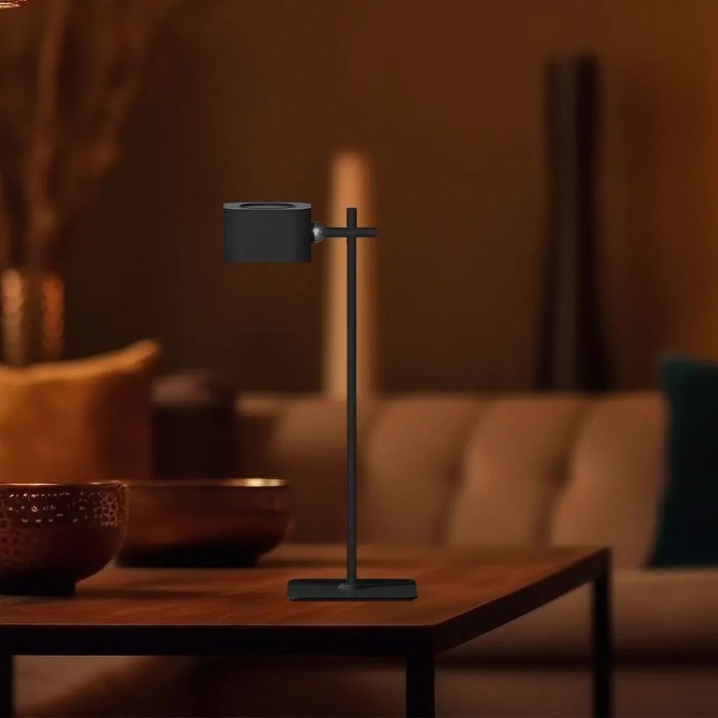 Lampada LED da Tavolo Magnetica 3W Ricaricabile USB‑C Nera