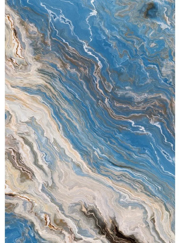 Set di tappetini per il bagno blu 2 pz 60x100 cm – Foutastic